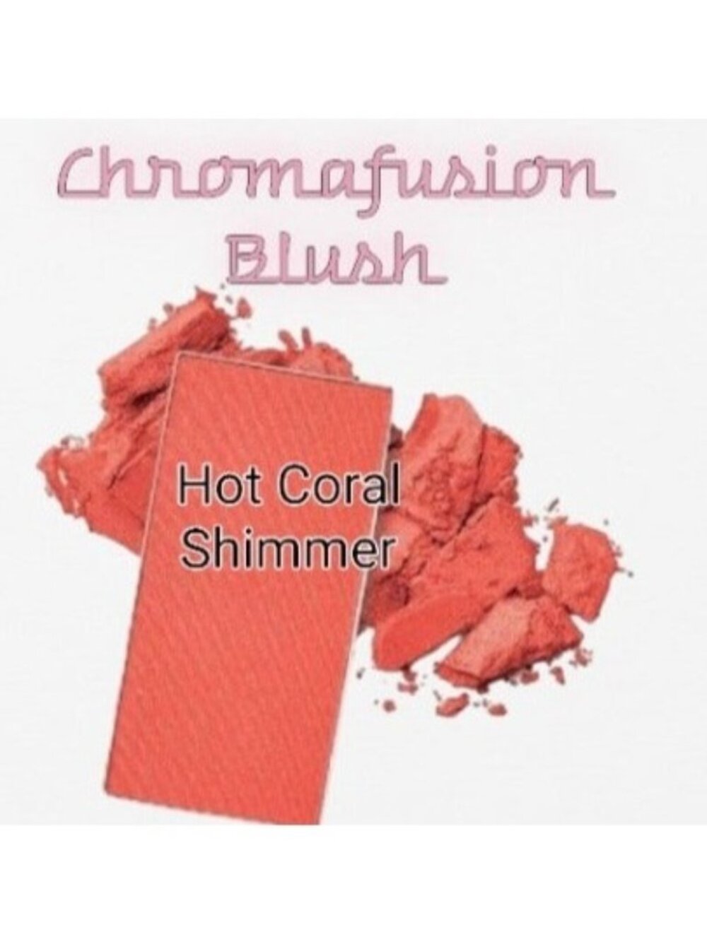Hot Coral Shimmer Blush - Mary Kay Chromafusion